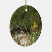 Papillon avec ornement Fleur sauvage jaune (Droite)