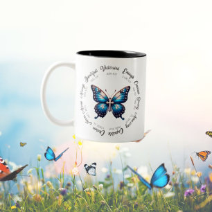 Papillon avec versets de la Bible Mug