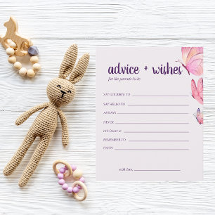 Papillon Baisers Nouvelle carte de conseil Parents