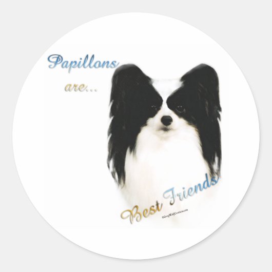 Papillon Best Friend 2 - Sticker (Devant)