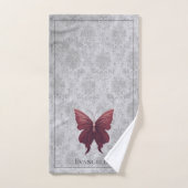 Papillon Bijou Rouge (Serviette à main)