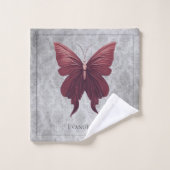 Papillon Bijou Rouge (Gant de toilette)