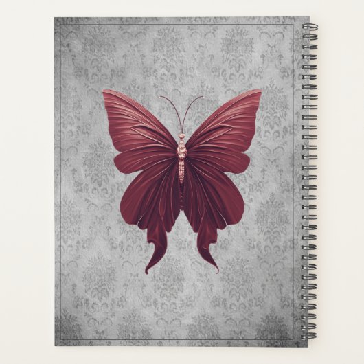 Papillon Bijou Rouge (Dos)