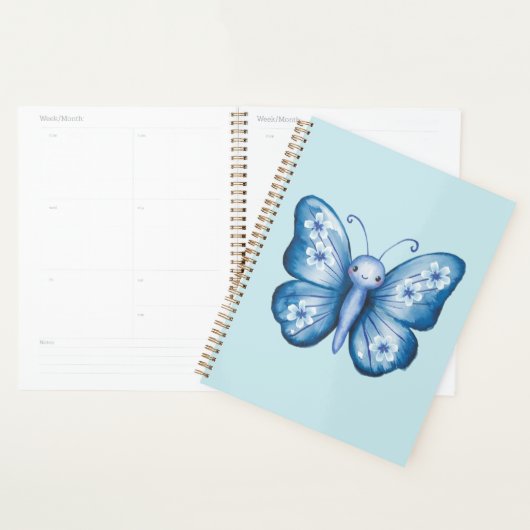 Papillon bleu (Devant avec enveloppe)