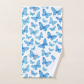 Papillon bleu (Serviette à main)