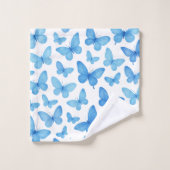 Papillon bleu (Gant de toilette)