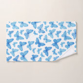 Papillon bleu (Serviette à main)