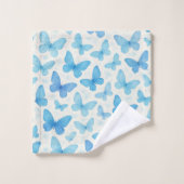 Papillon bleu (Gant de toilette)