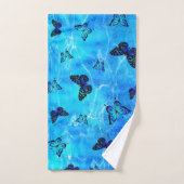 Papillon bleu (Serviette à main)