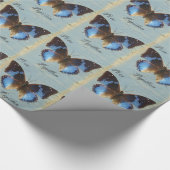 Papillon bleu cadeaupapier (Hoek)