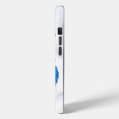 Papillon bleu clair Morpho | Coque de téléphone pe (Verso / Gauche)