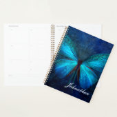 Papillon bleu de la joie et de la chance (Devant avec enveloppe)