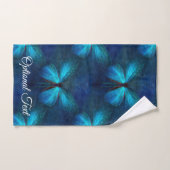 Papillon bleu de la joie et de la chance (Serviette à main)