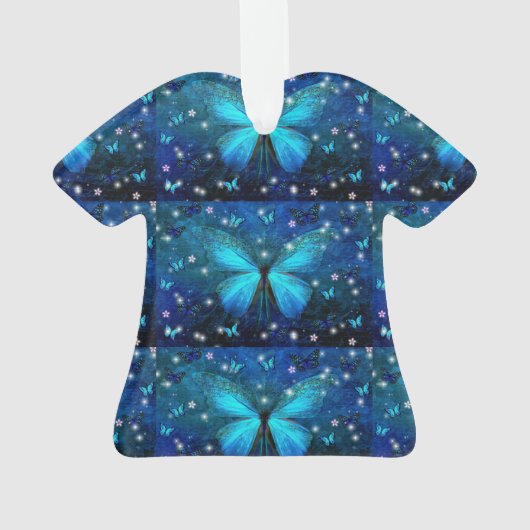 Papillon bleu élégant (dos)