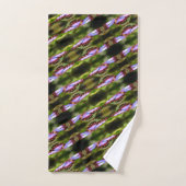 Papillon bleu - Gros plan Motif de la nature (Serviette à main)