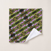 Papillon bleu - Gros plan Motif de la nature (Gant de toilette)