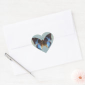 Papillon bleu hart sticker (Envelop)