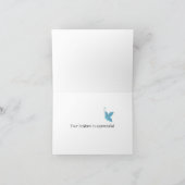 Papillon Bleu Merci (Intérieur)