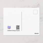 Papillon bleu Morpho & do-it-yourself carte postal (Dos)