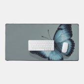 Papillon bleu Mousepad gracieux et élégant (Clavier et souris)