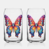 Papillon Bleu Orange Ailes (Verso)