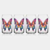 Papillon Bleu Orange Ailes (Dos)