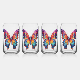 Papillon Bleu Orange Ailes