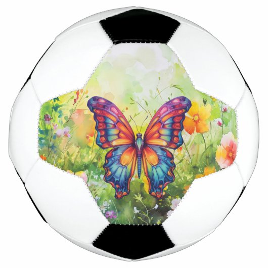 Papillon Bleu Orange ailes (Devant)