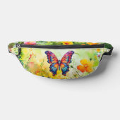 Papillon Bleu Orange Ailes (Poser)