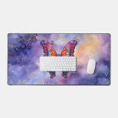 Papillon Bleu Orange Ailes (Clavier et souris)