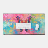 Papillon Bleu Orange Ailes (Clavier et souris)