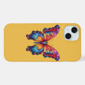 Papillon Bleu Orange Ailes (Verso Horizontal)