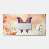 Papillon Bleu Orange Ailes (Clavier et souris)