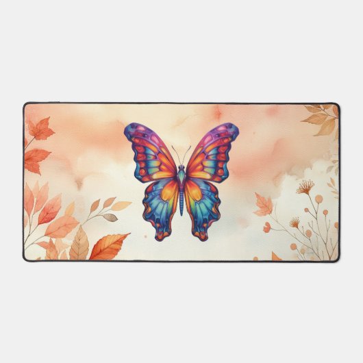 Papillon Bleu Orange Ailes (Recto)