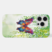 Papillon Bleu Orange Ailes (Verso Horizontal)