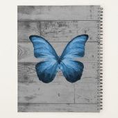 Papillon bleu, planificateur rustique (Dos)