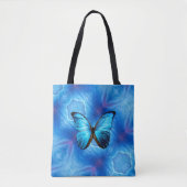 Papillon bleu Sac fourre-tout (Devant)