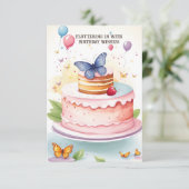 Papillon Bliss carte d'anniversaire (Debout devant)