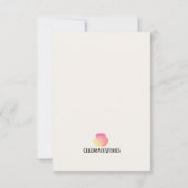 Papillon Bliss carte d'anniversaire (Dos)