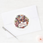 Papillon Boho Happy Mère's Day stickers (Enveloppe)