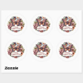 Papillon Boho Happy Mère's Day stickers (Feuille)