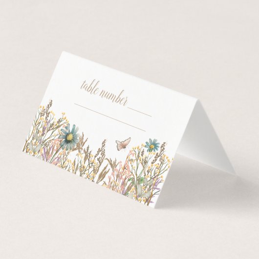 Papillon Boho Numéro de table (Back)