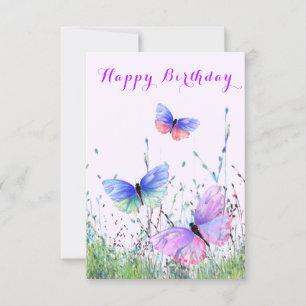 Papillon Bonne carte d'anniversaire
