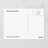 Papillon Buckeye ~ carte postale (Dos)