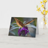 Papillon, carte (Fleur jaune)