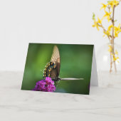 Papillon, carte (Fleur jaune)