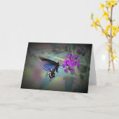 Papillon, carte (Fleur jaune)