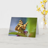 Papillon, carte (Fleur jaune)