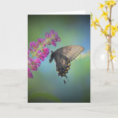 Papillon, carte (Fleur jaune)