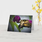 Papillon, carte (Fleur jaune)